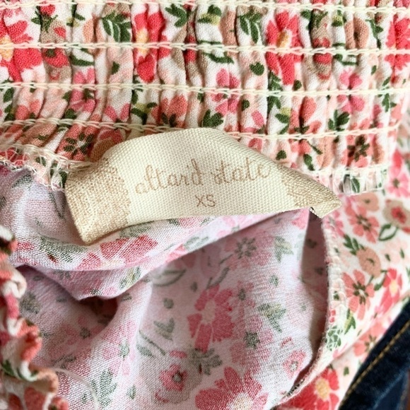 2 PIECE SET ALTR'D STATE Louise Pink Liberty Floral Cropped Top Skirt XS NEW - Picture 11 of 16